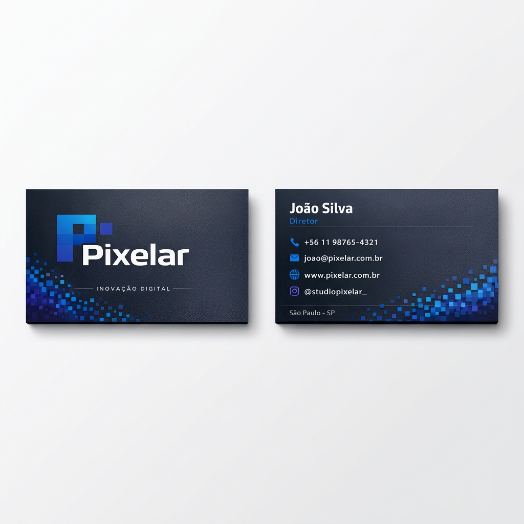 Impressão de Cartões de Visita - Studio Pixelar