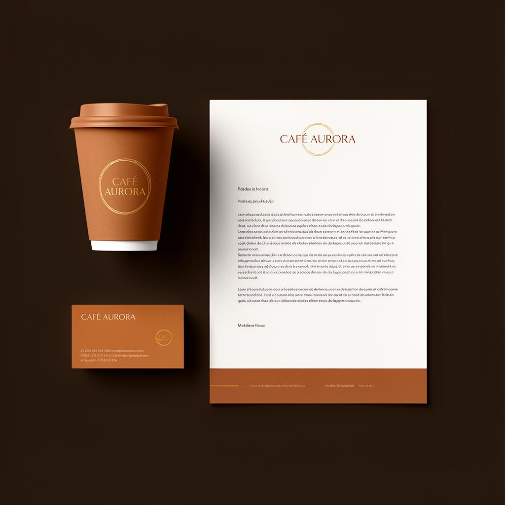 Identidade visual Café Aurora